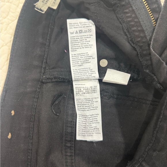 Madewell Women's, slim wide-leg crop Jeans Black size 26 - Picture 13 of 14